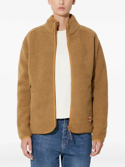 Fjall Raven Vardag Zip-up Fleece Jacket In Brown