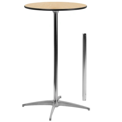 Flash Furniture 24'' Round Wood Cocktail Table In Natural