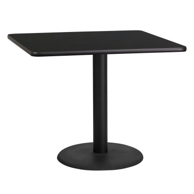 Flash Furniture 36'' Square Black Laminate Table