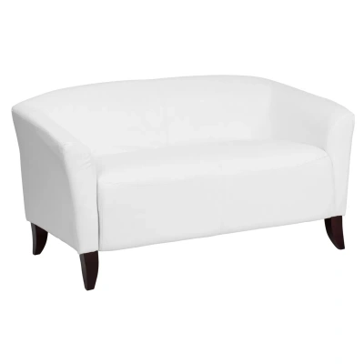 Flash Furniture Hercules Imperial Series Leather Loveseat In White