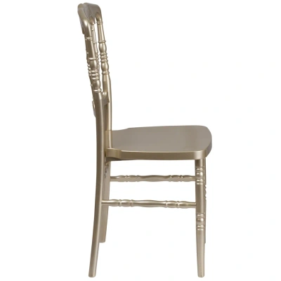 Flash Furniture Hercules Series Gold Resin Stacking Napoleon Chair