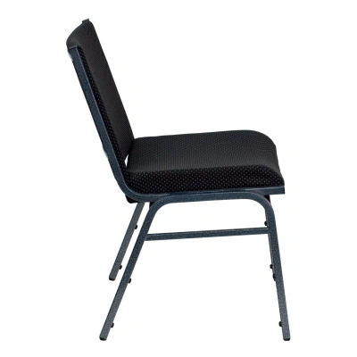 Flash Furniture Hercules Series Heavy Duty Black Dot Fabric Stack Chair