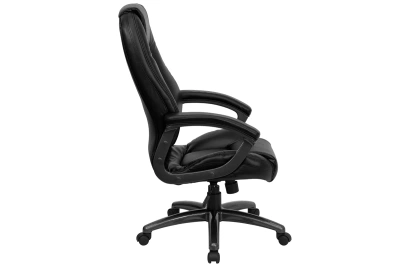 Flash Furniture High Back Black Leather Executive Swivel Chair With Arms