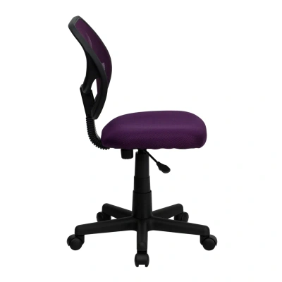 Flash Furniture Mid-back Purple Mesh Swivel Task Chair