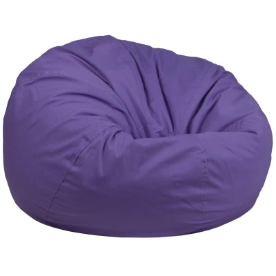 Flash Furniture Oversized Solid Purple Bean Bag Chair