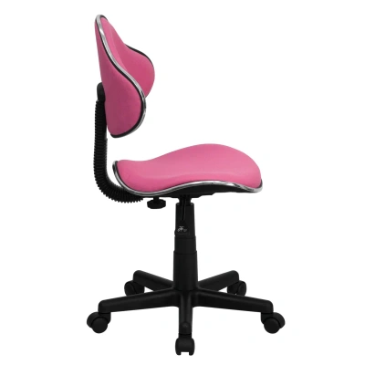 Flash Furniture Pink Fabric Ergonomic Swivel Task Chair