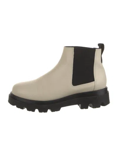 Pre-owned Flattered Leather Chelsea Boots In Neutrals