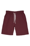 Fleece Factory Core Fleece Shorts In Vintage Wine