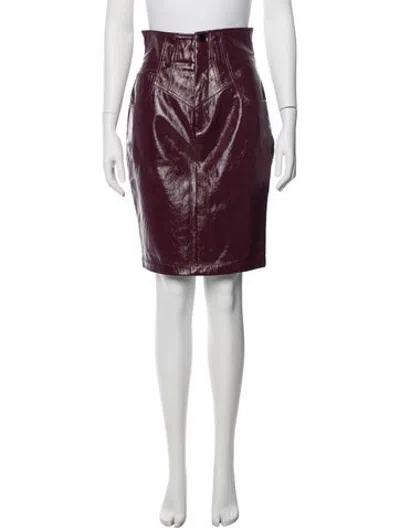 Pre-owned Fleur Du Mal Mini Skirt In Purple
