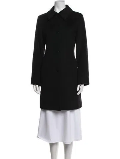 Pre-owned Fleurette Wool Coat In Black
