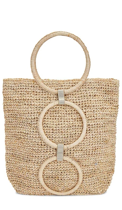 Florabella Venlo Top Handle Bag In Natural & Gold