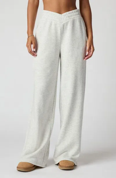 Florence By Mills Cozy Crush V Wide Leg Sweatpants In Red