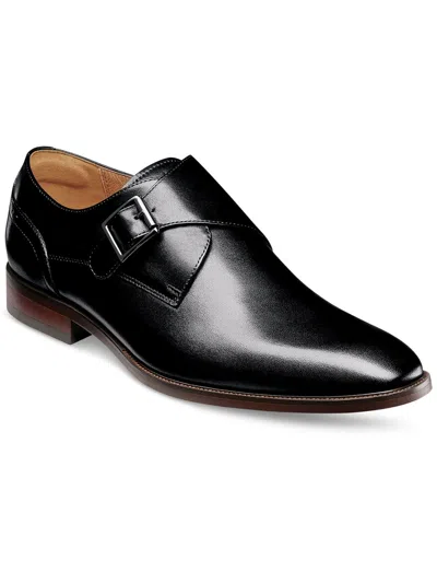 Florsheim Ravello Mens Leather Strap Loafers In Black
