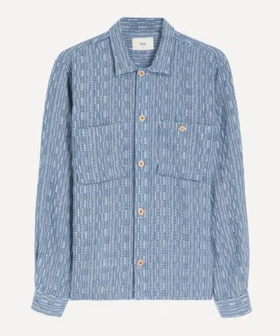 Folk Mens Patch Overshirt In Multi