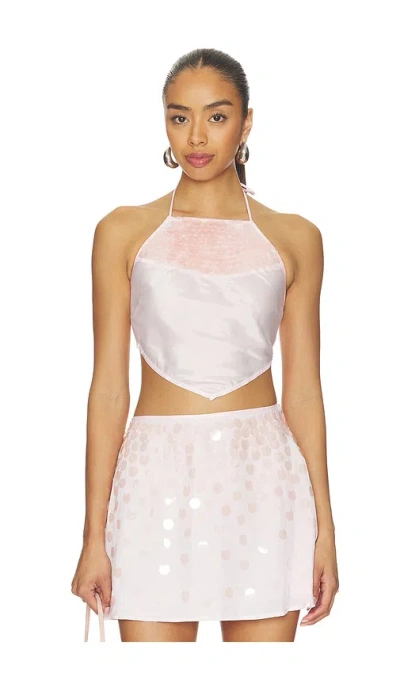 For Love & Lemons Cosmo Top In Pink