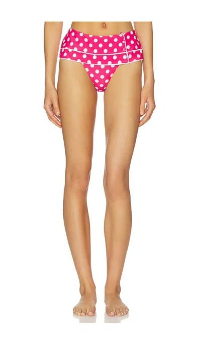 For Love & Lemons Suki Bikini Bottom In Pink