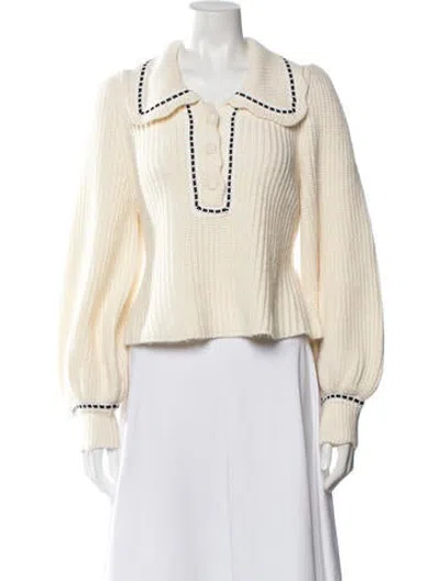 Pre-owned For Love & Lemons Sweater In Neutrals