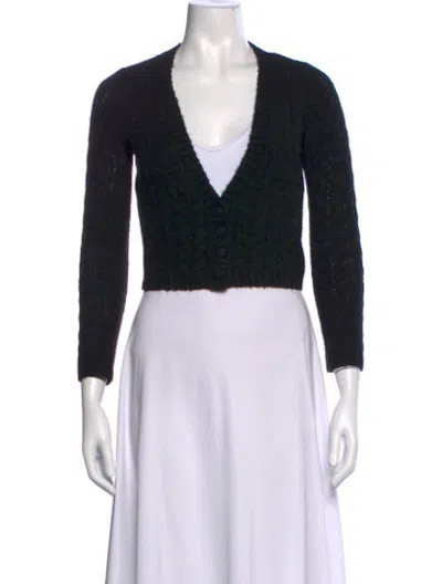 Pre-owned For Love & Lemons V-neck Sweater In Black