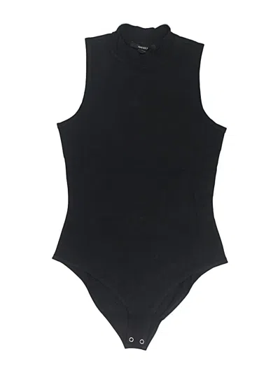 Pre-owned Forever 21 Bodysuit In Black