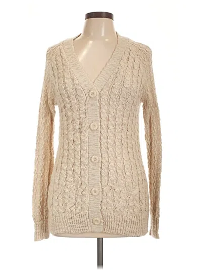 Pre-owned Forever 21 Cardigan Sweater In Tan
