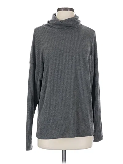Pre-owned Forever 21 Contemporary Turtleneck Sweater In Gray