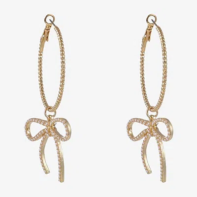 Forever 21 Womens 74.5mm Bow Single Earring In Yellow
