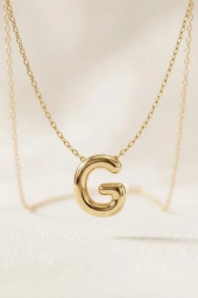 Forever & Always 14k Gold Letter Initial Pendant Necklace In Letter G