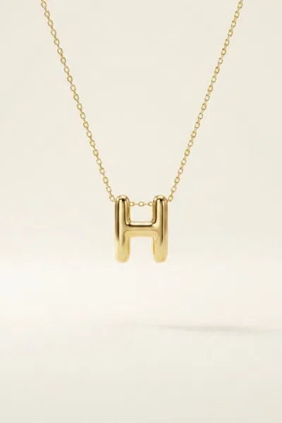 Forever & Always 14k Gold Letter Initial Pendant Necklace In Letter H