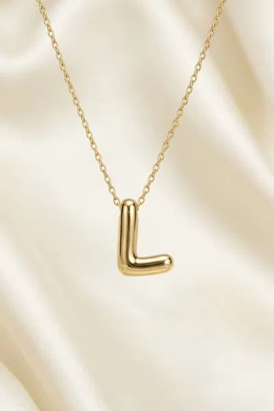 Forever & Always 14k Gold Letter Initial Pendant Necklace In Letter L