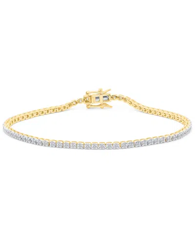 Forever Grown Diamonds Lab-grown Diamond Bracelet (1 Ct. T.w.) In Sterling Silver (also In 14k Gold Plated Sterling Silver)