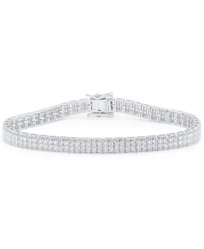 Forever Grown Diamonds Lab-grown Diamond Bracelet (3 Ct. T.w.) In Sterling Silver (also In 14k Gold Plated Sterling Silver)
