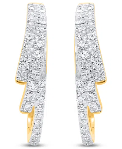 Forever Grown Diamonds Lab-grown Diamond Hoop Earrings (1 Ct. T.w.) In Sterling Silver (also In 14k Gold Plated Sterling Si