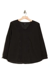 Forgotten Grace Embroidered Cotton Top In Black