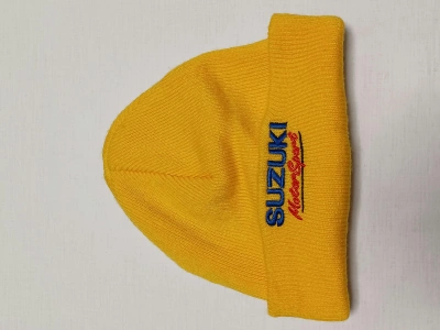 Pre-owned Formula Uno X Racing Suzuki Motorsport 00s Vintage Yellow Y2k Winter Hat