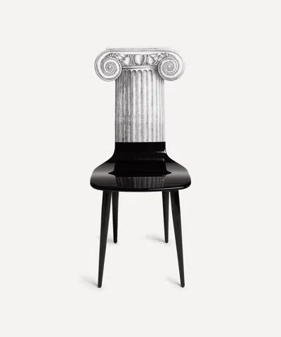 Fornasetti Capitello Jornico Chair In Black