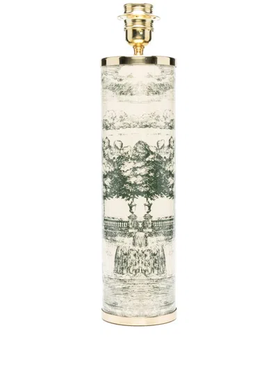 Fornasetti Lamp Giardino Settecentesco In Blue/ivory
