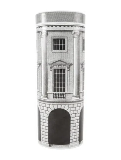 Pre-owned Fornasetti Large Scented Candle In Blac/grey