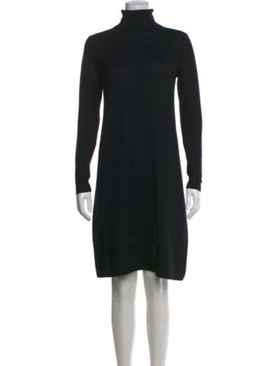 Pre-owned Forte Cashmere Cashmere Knee-length Dress In Black