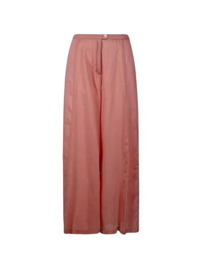 Forte Forte Elasticated Palazzo Pants In Pink
