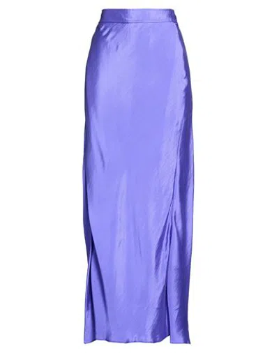 Forte Forte Forte_forte Woman Maxi Skirt Purple Size 3 Silk, Polyamide