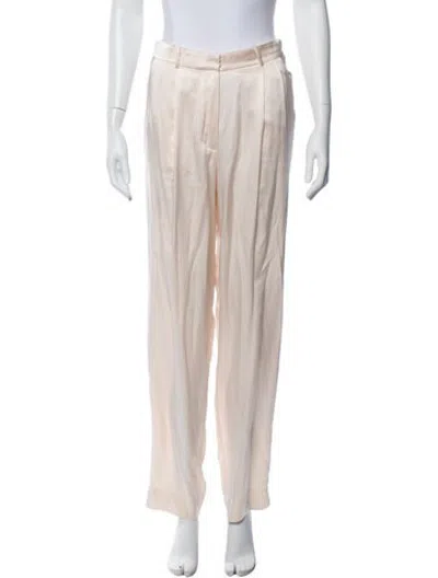 Pre-owned Forte Forte Satin Straight Leg Pants In Neutrals