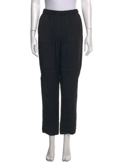Pre-owned Forte Forte Straight Leg Pants In Black