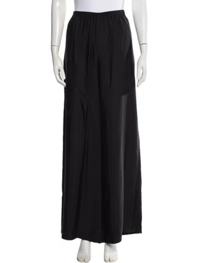 Pre-owned Forte Forte Virgin Wool Wide Leg Pants In Black