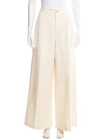 Pre-owned Forte Forte Wide Leg Pants W/ Tags In Neutrals