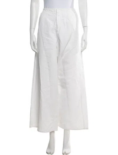 Pre-owned Forte Forte Wide Leg Pants In White