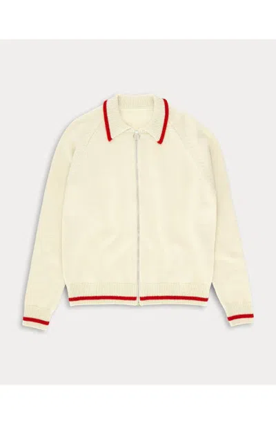 Fortela Crow Wool Zip-up Sweater In Multi