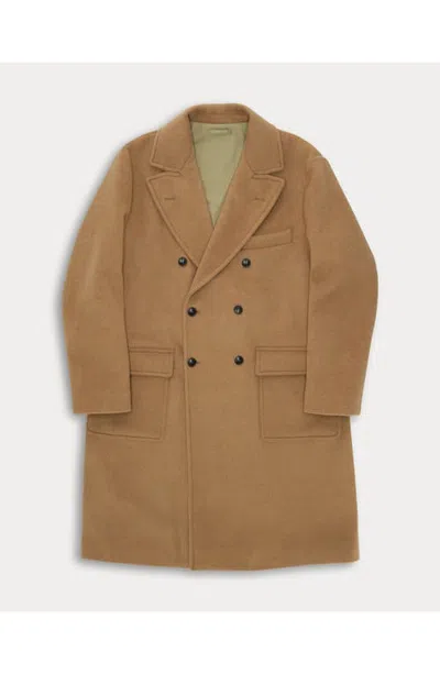 Fortela Serwilliam Double-breasted Wool Coat In Brown