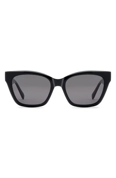 Fossil 53mm Cat Eye Sunglasses In Black