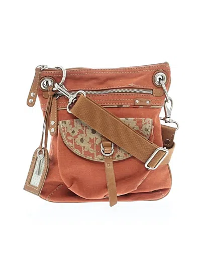 Pre-owned Fossil Crossbody Bag In Orange