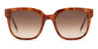 Fossil Fos 3177/g/s Asian Fit Sx7/ha Women's Sunglasses Tortoiseshell Size 54 In Brown